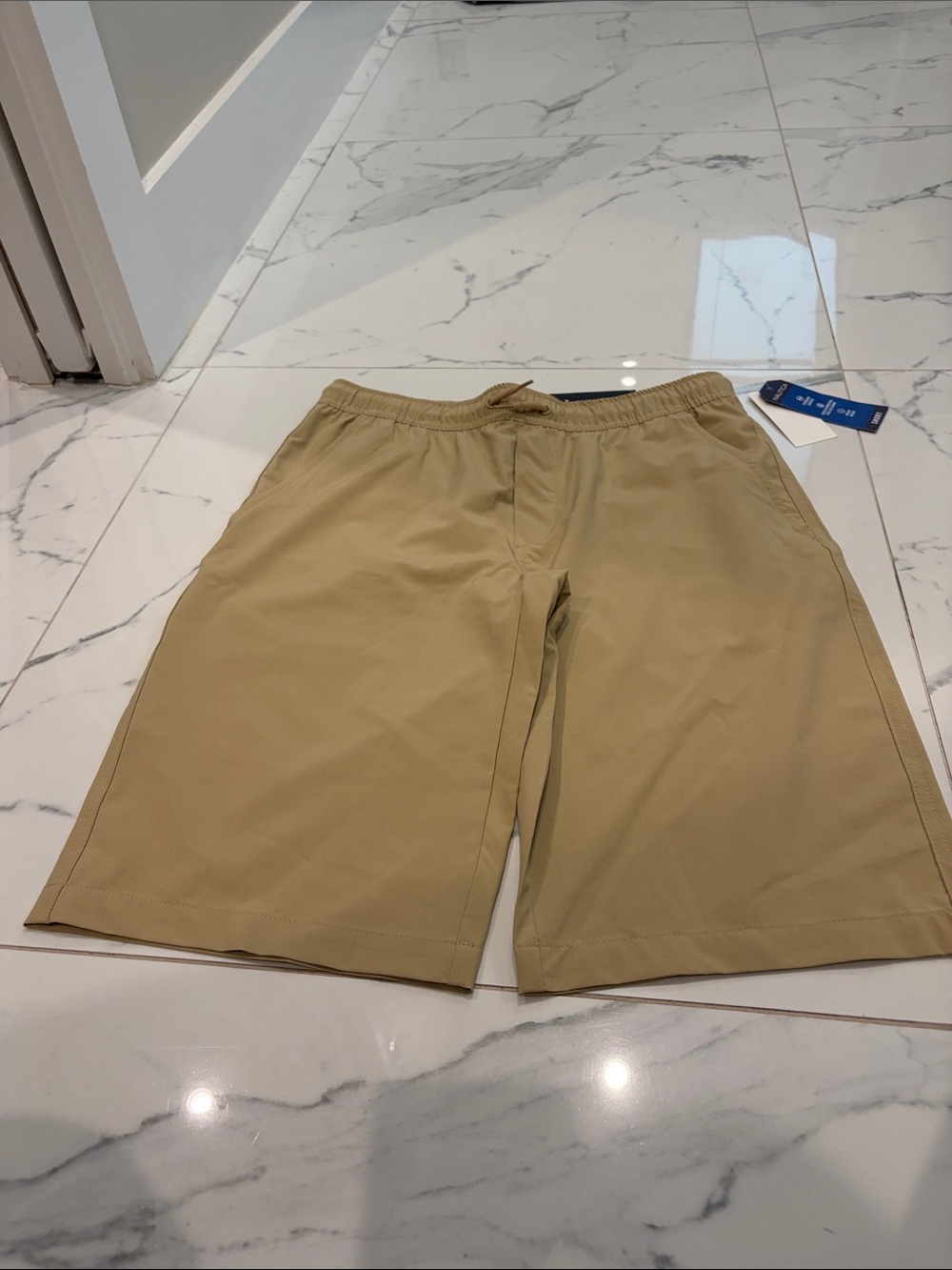 Nautica Boys' Tan Elastic-Waist Shorts